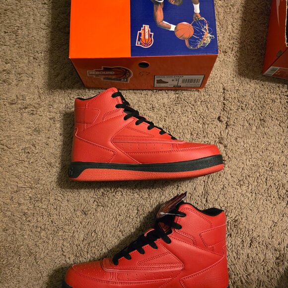 Patrick Ewing Rebound Orion (Non-Strap) Sneakers Red/Black 8.5MENS BRAND NEW - Picture 5 of 6